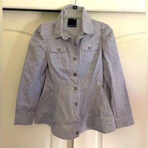 Striped stylish lightweight structured jacket - S